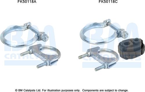 BM Catalysts FK50118 - Монтажний комплект, труба вихлопного газу autocars.com.ua