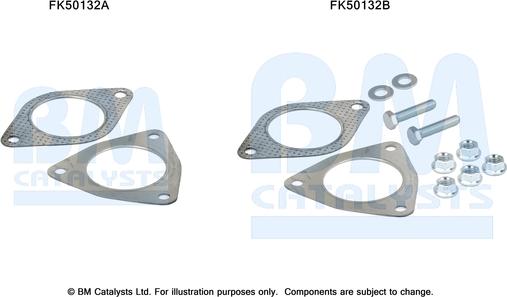 BM Catalysts FK50132 - Монтажний комплект, труба вихлопного газу autocars.com.ua