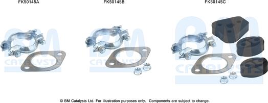 BM Catalysts FK50145 - Монтажний комплект, труба вихлопного газу autocars.com.ua