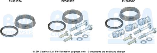 BM Catalysts FK50157 - Монтажный комплект, труба выхлопного газа avtokuzovplus.com.ua