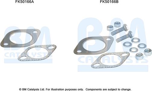 BM Catalysts FK50166 - Монтажний комплект, труба вихлопного газу autocars.com.ua