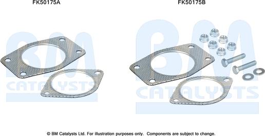 BM Catalysts FK50175 - Монтажный комплект, труба выхлопного газа avtokuzovplus.com.ua