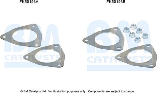 BM Catalysts FK50193 - Монтажний комплект, труба вихлопного газу autocars.com.ua