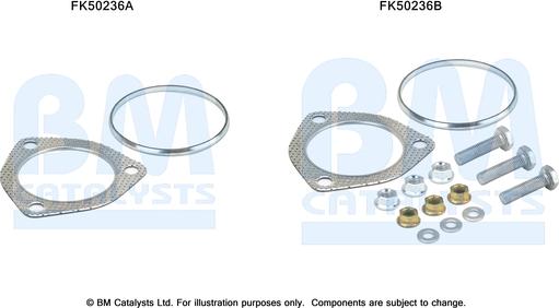 BM Catalysts FK50236 - Монтажный комплект, труба выхлопного газа avtokuzovplus.com.ua