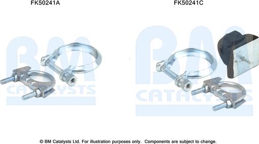 BM Catalysts FK50241 - Монтажный комплект, труба выхлопного газа avtokuzovplus.com.ua