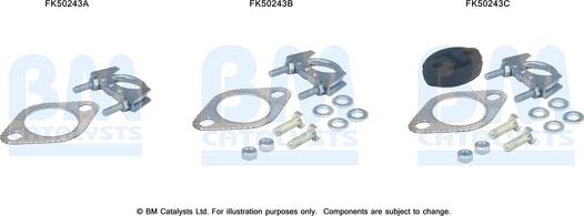 BM Catalysts FK50243 - Монтажний комплект, труба вихлопного газу autocars.com.ua