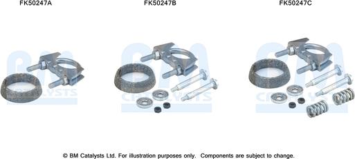 BM Catalysts FK50247 - Монтажный комплект, труба выхлопного газа avtokuzovplus.com.ua