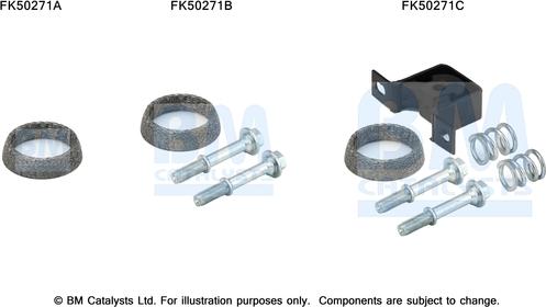 BM Catalysts FK50271 - Монтажний комплект, труба вихлопного газу autocars.com.ua