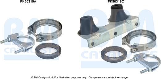 BM Catalysts FK50319 - Монтажний комплект, труба вихлопного газу autocars.com.ua