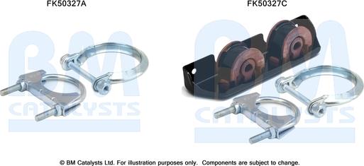 BM Catalysts FK50327 - Монтажний комплект, труба вихлопного газу autocars.com.ua