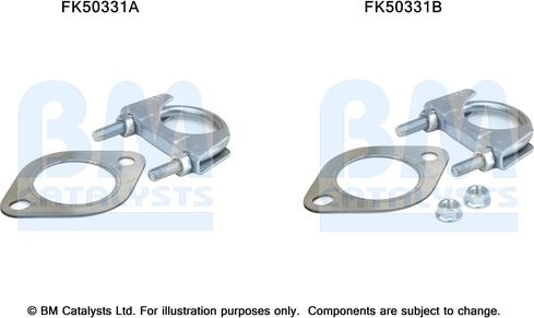 BM Catalysts FK50331 - Монтажний комплект, труба вихлопного газу autocars.com.ua