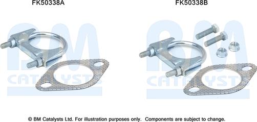 BM Catalysts FK50338 - Монтажний комплект, труба вихлопного газу autocars.com.ua