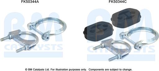 BM Catalysts FK50344 - Монтажний комплект, труба вихлопного газу autocars.com.ua