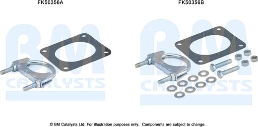 BM Catalysts FK50356 - Монтажный комплект, труба выхлопного газа avtokuzovplus.com.ua