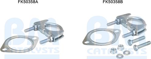 BM Catalysts FK50358 - Монтажний комплект, труба вихлопного газу autocars.com.ua