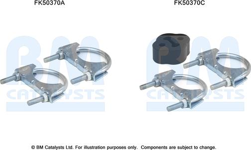 BM Catalysts FK50370 - Монтажний комплект, труба вихлопного газу autocars.com.ua