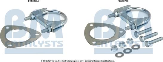 BM Catalysts FK50373 - Монтажний комплект, труба вихлопного газу autocars.com.ua