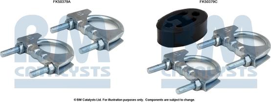 BM Catalysts FK50379 - Монтажний комплект, труба вихлопного газу autocars.com.ua