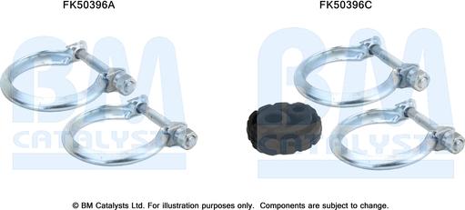 BM Catalysts FK50396 - Монтажный комплект, труба выхлопного газа autodnr.net