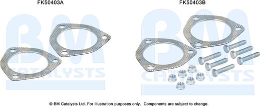 BM Catalysts FK50403 - Монтажний комплект, труба вихлопного газу autocars.com.ua