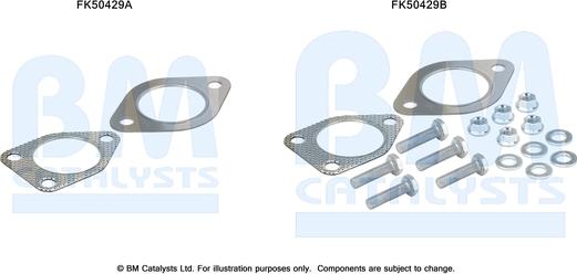 BM Catalysts FK50429 - Монтажний комплект, труба вихлопного газу autocars.com.ua