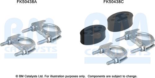 BM Catalysts FK50438 - Монтажний комплект, труба вихлопного газу autocars.com.ua