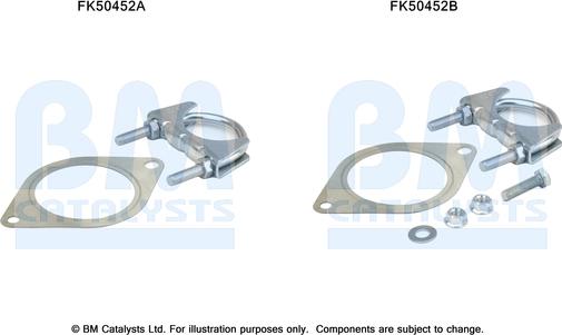 BM Catalysts FK50452 - Монтажний комплект, труба вихлопного газу autocars.com.ua