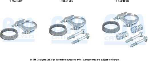 BM Catalysts FK50468 - Монтажний комплект, труба вихлопного газу autocars.com.ua