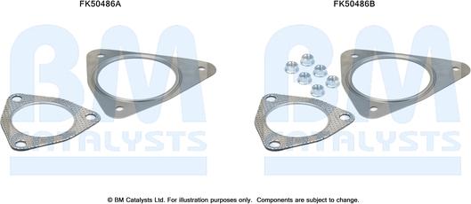 BM Catalysts FK50486 - Монтажний комплект, труба вихлопного газу autocars.com.ua