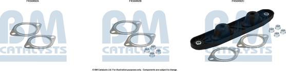 BM Catalysts FK50492 - Монтажний комплект, труба вихлопного газу autocars.com.ua