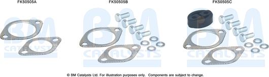 BM Catalysts FK50505 - Монтажний комплект, труба вихлопного газу autocars.com.ua