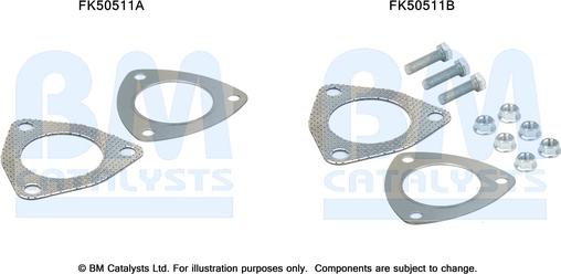 BM Catalysts FK50511 - Монтажний комплект, труба вихлопного газу autocars.com.ua