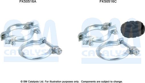 BM Catalysts FK50516 - Монтажный комплект, труба выхлопного газа avtokuzovplus.com.ua