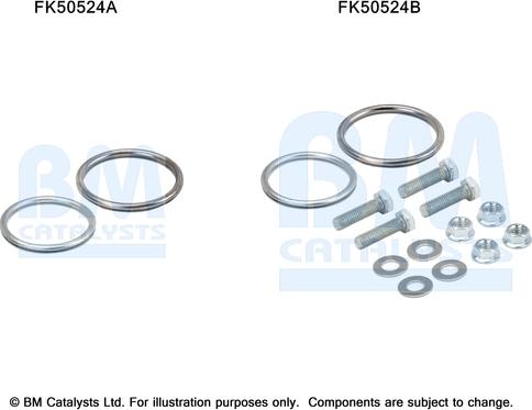 BM Catalysts FK50524 - Монтажний комплект, труба вихлопного газу autocars.com.ua