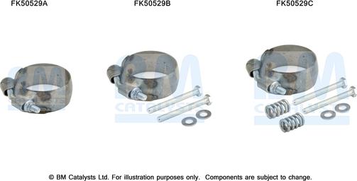 BM Catalysts FK50529 - Монтажний комплект, труба вихлопного газу autocars.com.ua