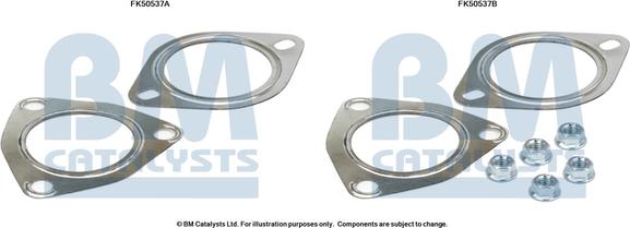 BM Catalysts FK50537 - Монтажний комплект, труба вихлопного газу autocars.com.ua