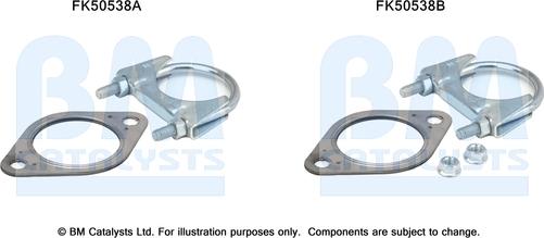 BM Catalysts FK50538 - Монтажний комплект, труба вихлопного газу autocars.com.ua