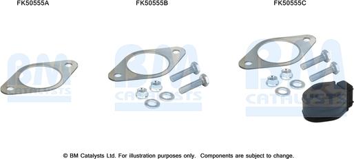 BM Catalysts FK50555 - Монтажний комплект, труба вихлопного газу autocars.com.ua