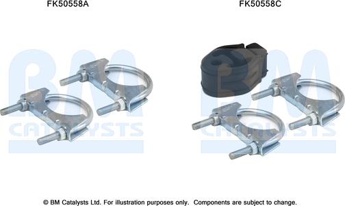 BM Catalysts FK50558 - Монтажный комплект, труба выхлопного газа avtokuzovplus.com.ua