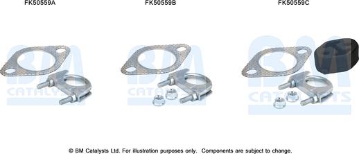 BM Catalysts FK50559 - Монтажний комплект, труба вихлопного газу autocars.com.ua