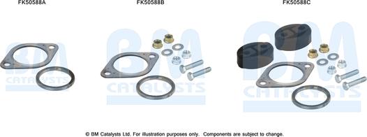 BM Catalysts FK50588 - Монтажний комплект, труба вихлопного газу autocars.com.ua