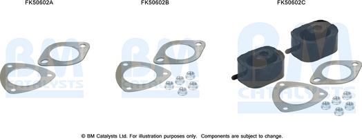 BM Catalysts FK50602 - Монтажний комплект, труба вихлопного газу autocars.com.ua