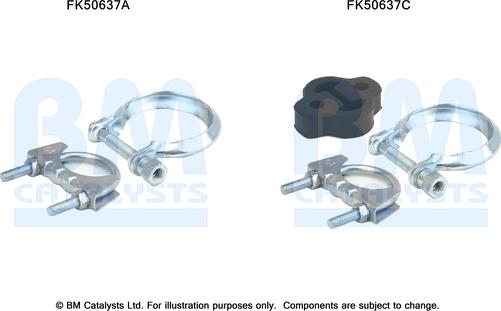 BM Catalysts FK50637 - Монтажний комплект, труба вихлопного газу autocars.com.ua