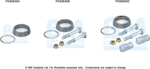 BM Catalysts FK50645 - Монтажний комплект, труба вихлопного газу autocars.com.ua