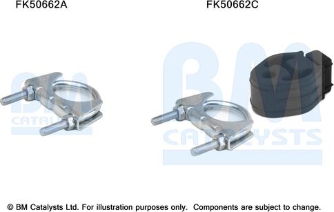 BM Catalysts FK50662 - Монтажний комплект, труба вихлопного газу autocars.com.ua