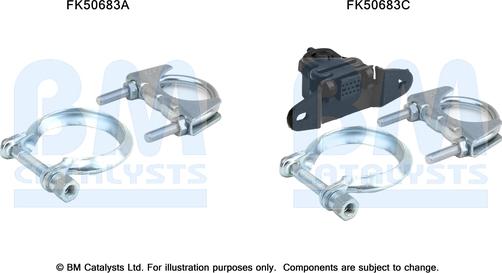 BM Catalysts FK50683 - Монтажный комплект, труба выхлопного газа avtokuzovplus.com.ua