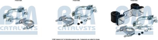 BM Catalysts FK50736 - Монтажний комплект, труба вихлопного газу autocars.com.ua