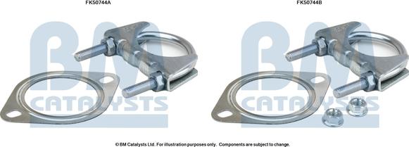 BM Catalysts FK50744 - Монтажний комплект, труба вихлопного газу autocars.com.ua