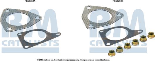 BM Catalysts FK50750 - Монтажный комплект, труба выхлопного газа avtokuzovplus.com.ua