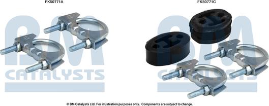 BM Catalysts FK50771 - Монтажний комплект, труба вихлопного газу autocars.com.ua